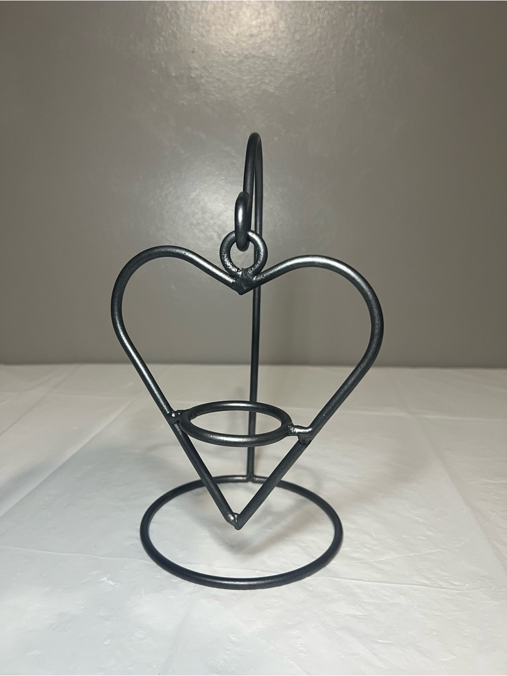 Metal Heart Tealight Candle Holder Hanging Decor